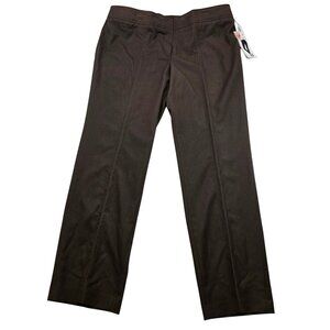 Vintage Sharagano Slim Leg Pants Size 16 Chocolate Deadstock Capsule Minimalist